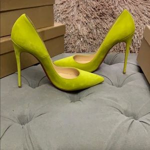 Neon Yellow Christian Louboutin  So Kate 120